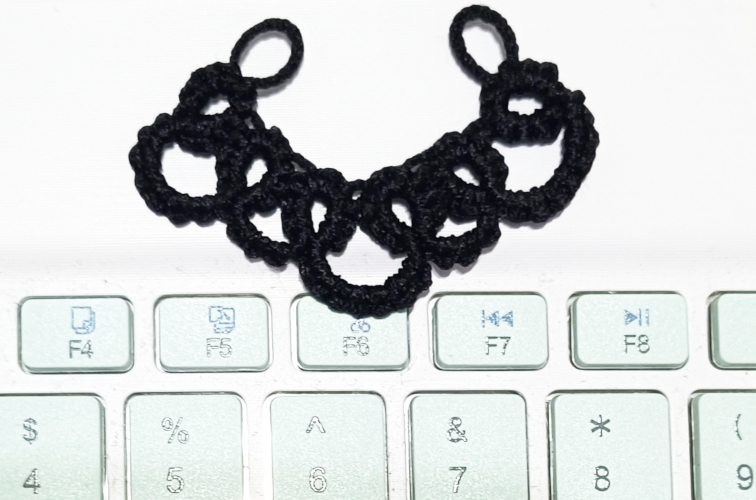 Tatting on a keyboard